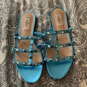 Valentino Rockstud Sandals/flats Sz 38.5